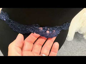 Navy Corded Edging - T782