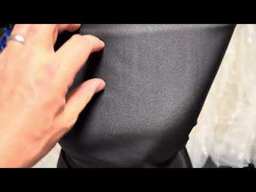 Black Polyester Stretch Satin - Estonia
