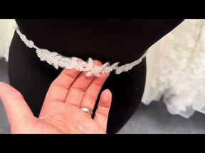 Ivory Beaded Lace Trim - EH2013