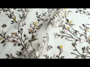 Multi-colored Embroidered Lace - Mania