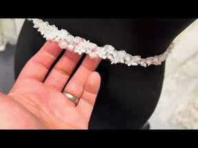 Ivory Beaded 3D Lace Trim - T883