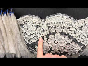 Ivory Corded Chantilly Lace – Moon