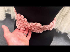 Pink 3D Lace Trim - T355