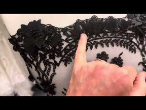 Black Beaded Lace - Audumi