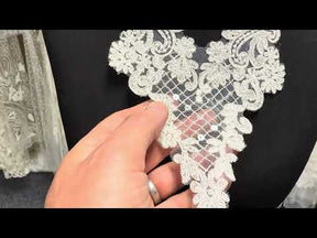 Ivory Sequin Applique - T897