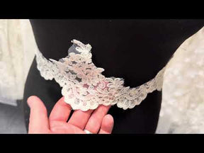 Ivory Corded Lace Trim - T279