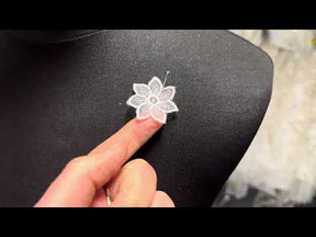 Pink Daisy Motif with Swarovski - Aladdin