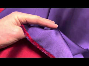 Red and Purple Double Sided Silk Blend Soft Mikado - P608