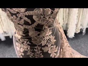 Caramel Embroidery Lace - Garbo