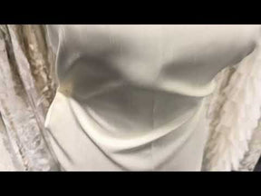 Cream Polyester Satin Backed Dupion - Clarity (P967)