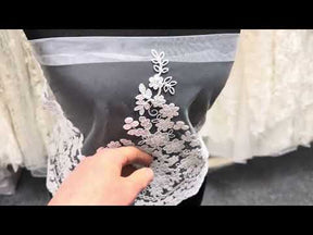 White Corded Lace Trim - T982