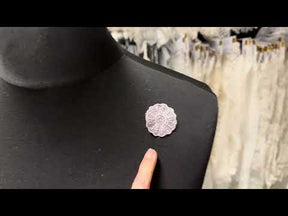 Burgundy Irridescent Lace Applique - Alarm