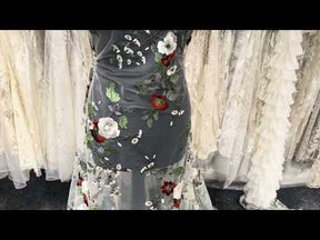 Ivory, Grape and Wine Lace - EB5055