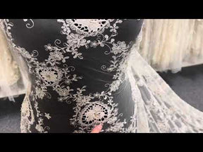 Ivory Embroidered Lace - Caitlin