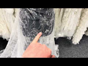 Ivory Sequin Embroidered Lace -  Atley
