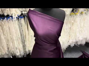 Plum Polyester Lycra Duchess Satin - P83