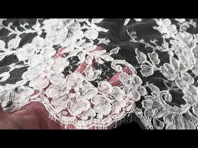 Ivory Corded Chantilly Lace – Zetina