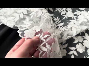 Ivory Embroidered Lace - EB5031