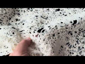 Ivory Sequin Abstract Lace - P870