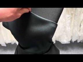 Black Silk Blend Soft Mikado - P608