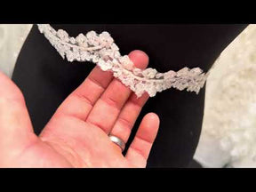 Ivory Beaded Lace Trim - T745