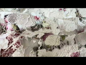 Multi coloured Printed Lace - LB2003