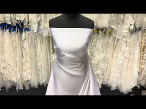 White Polyester Duchess Satin - P42
