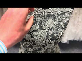 Willow Green Sequin Lace - EB3064