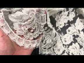 Ivory Corded Chantilly Lace – Mateo