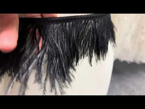 Black Feather Trim - Otis