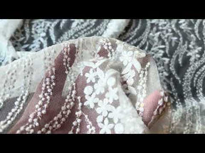 Ivory Sequin Lace - EB3051
