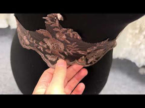 Chocolate Embroidered Edging - T131