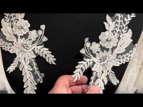 Ivory Sequin Appliques - MT6002