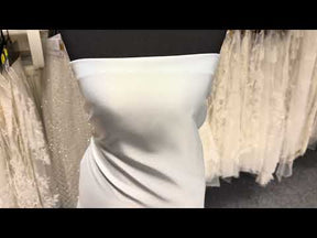 Ice Blue Polyester Lightweight Duchess Satin - P44