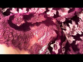 Wine 3D Velvet Lace - EB3023