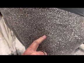 Silver Glitter Fabric - Battenberg