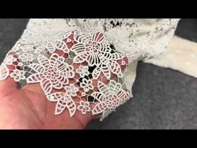 Ivory Sequin Guipure Lace - P414