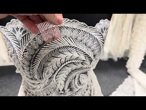 Ivory Sequin Lace - EB3048