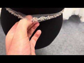 Ivory Crystal Beaded Edging - T193