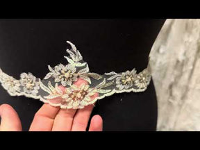 Ivory Beaded Lace Trim - Ream