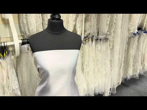 Silver Polyester Lightweight Duchess Satin - P44