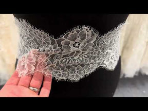 Ivory Raschel Lace Trim - T645