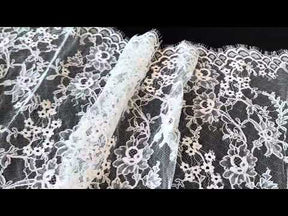 Ivory Corded Chantilly Lace - Rorie