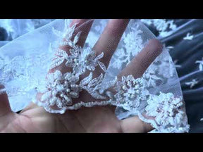 White Beaded Lace - Ream