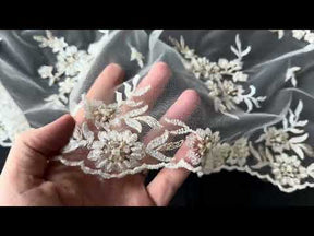 Ivory Beaded Lace - Ream