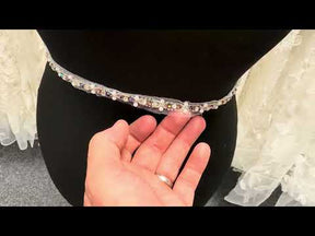 Multi Crystal Beaded Edging - EH1014