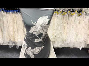 Ivory Sequin Embroidery Lace - EB3058