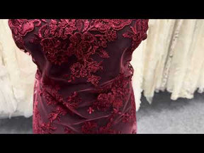 Wine Corded Lace - LA7007