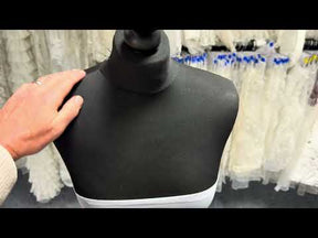 Ivory Crystal Beaded Edging - T414