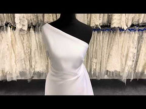 White Polyester Duchess Satin - Supreme